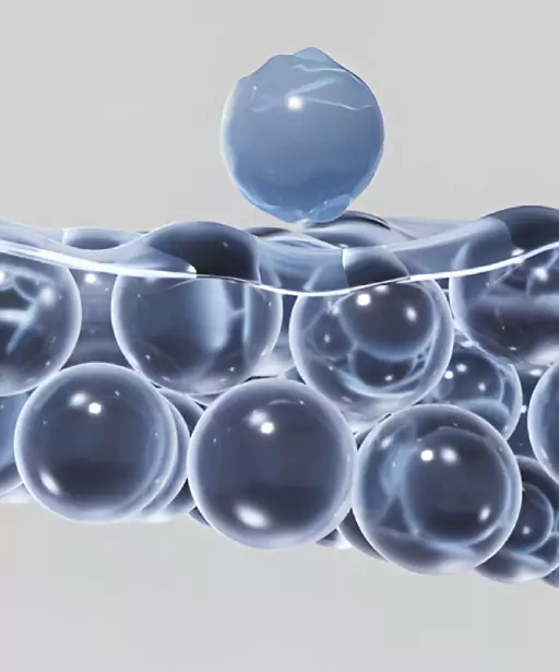  3D illustration of oxygen molecules representing vitality and energy